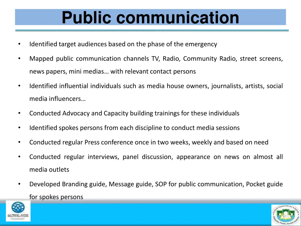 public communication