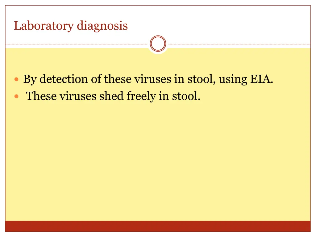 laboratory diagnosis