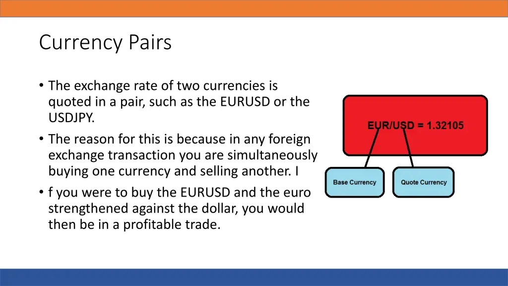 currency pairs