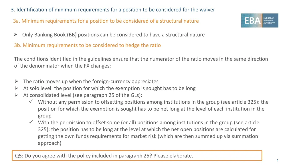 3 identification of minimum requirements