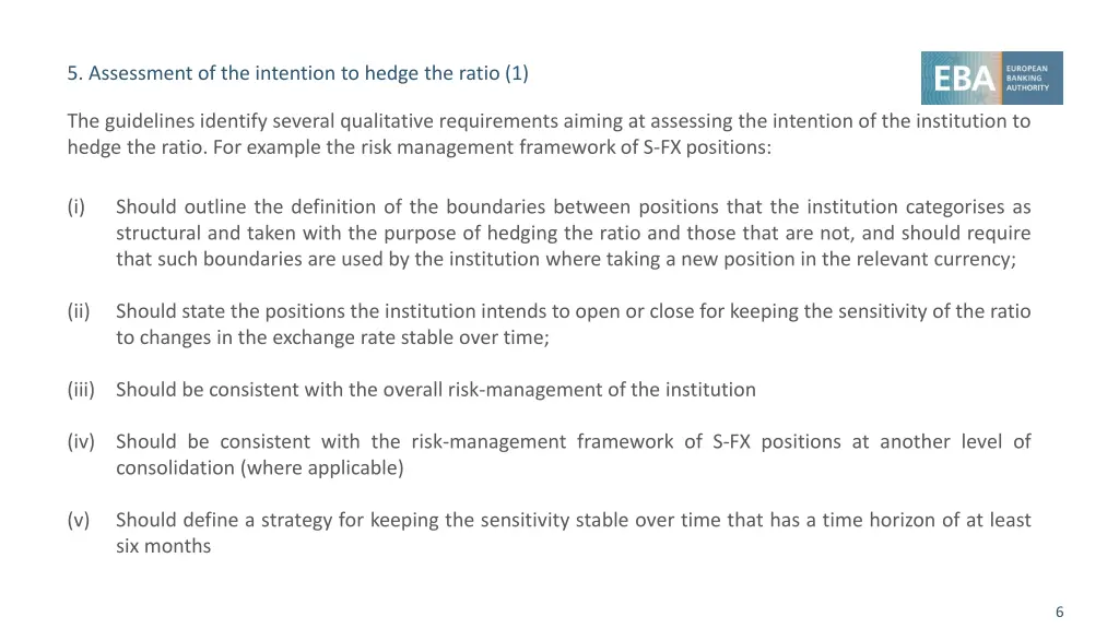 5 assessment of the intention to hedge the ratio 1