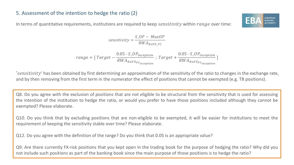 5 assessment of the intention to hedge the ratio 2