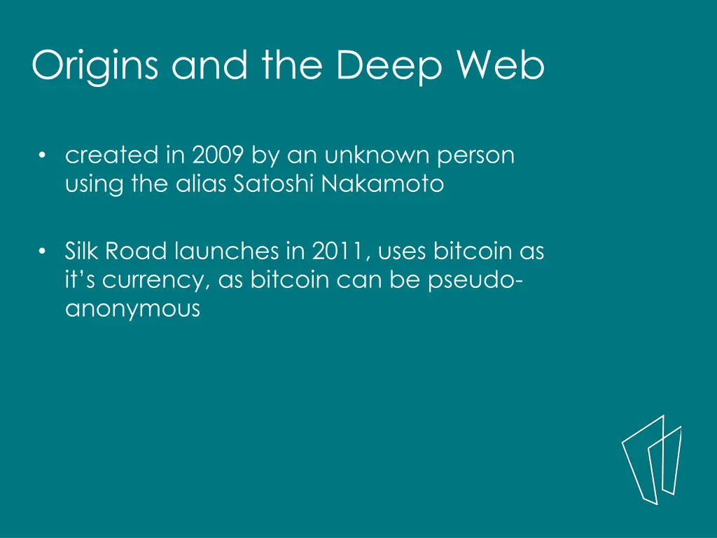 origins and the deep web