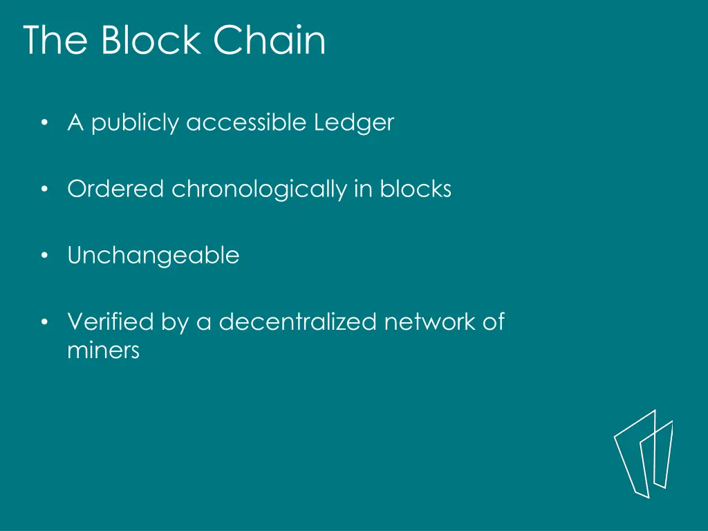 the block chain