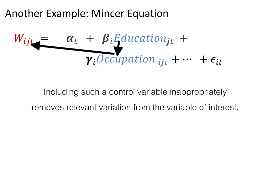 another example mincer equation