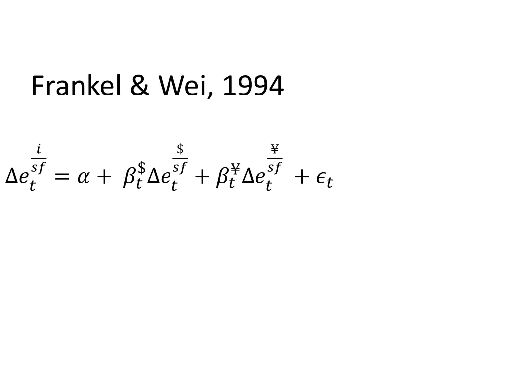 frankel wei 1994