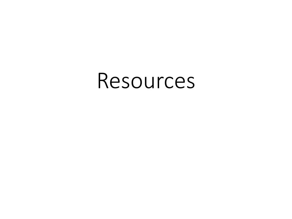 resources