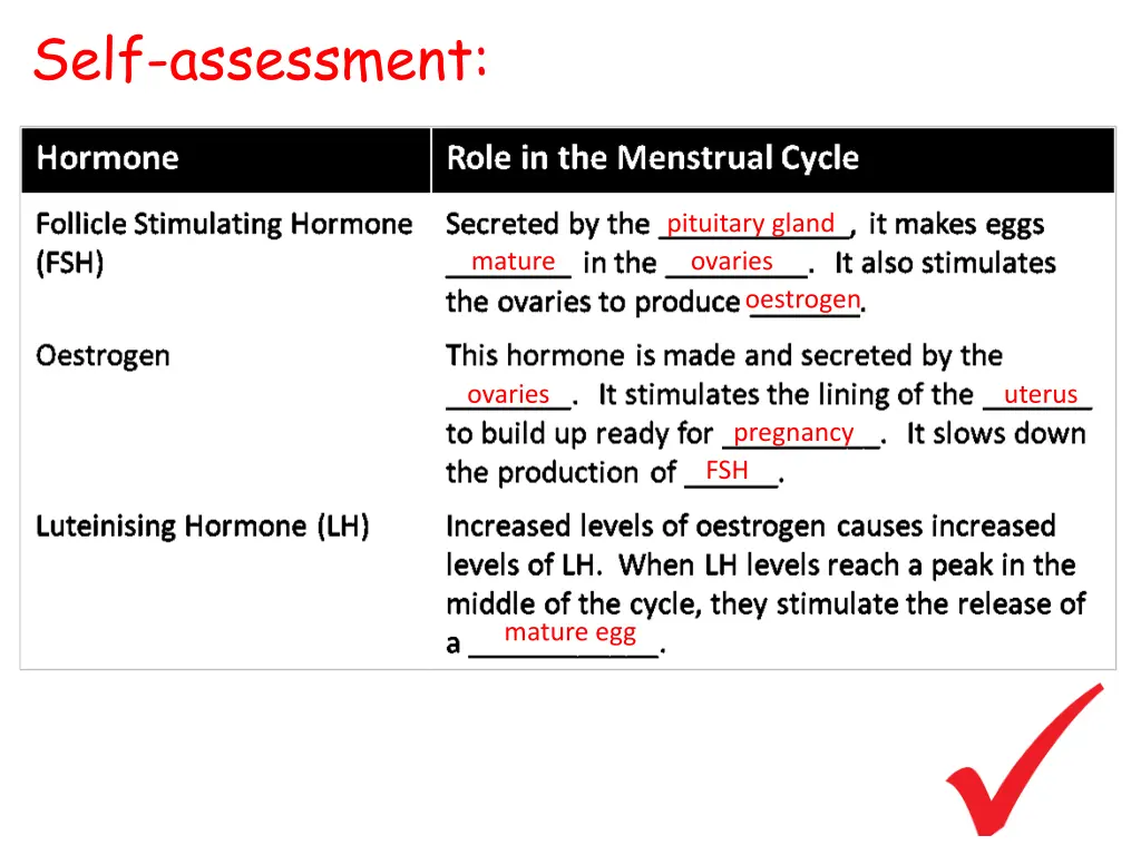 self assessment 2