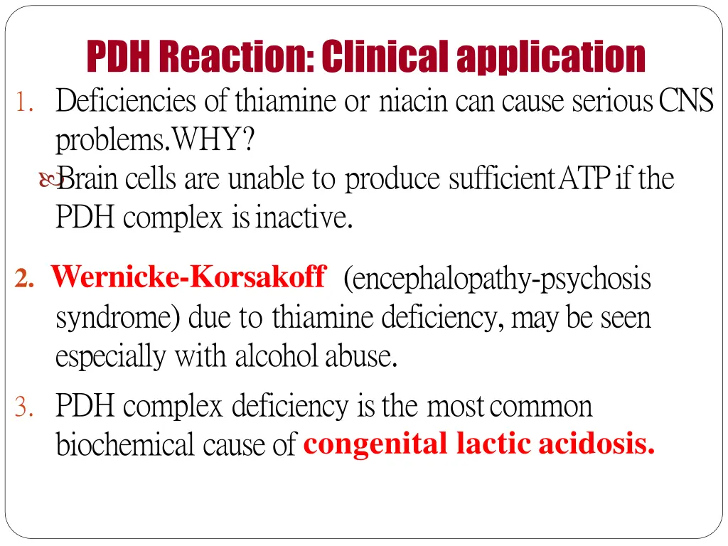 pdh reaction clinicalapplication 1 deficiencies