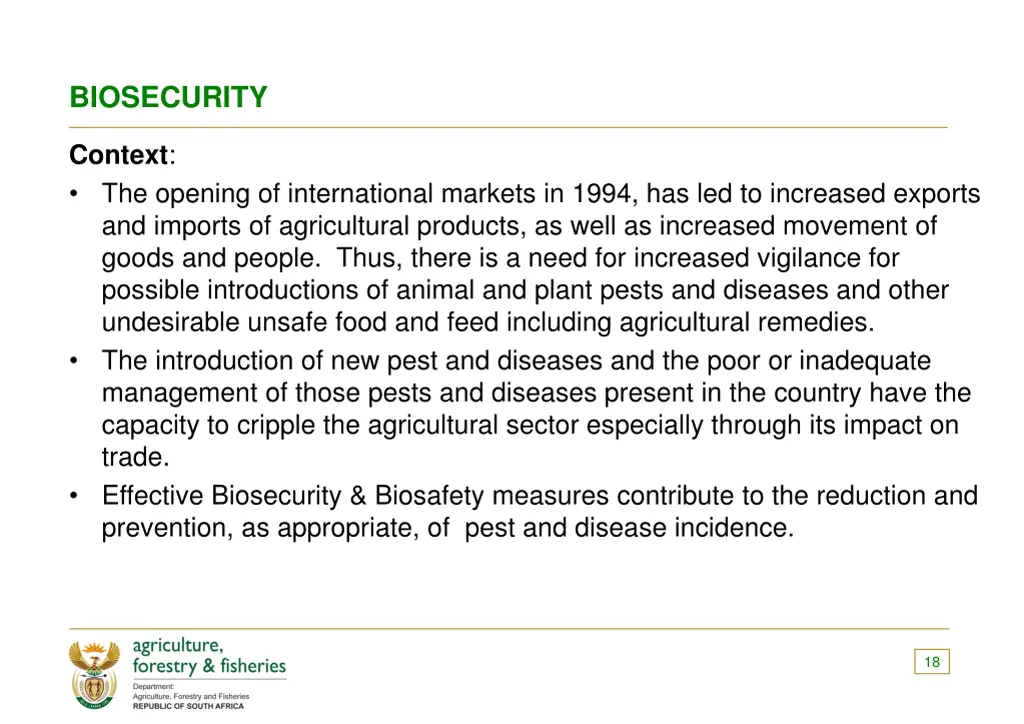 biosecurity