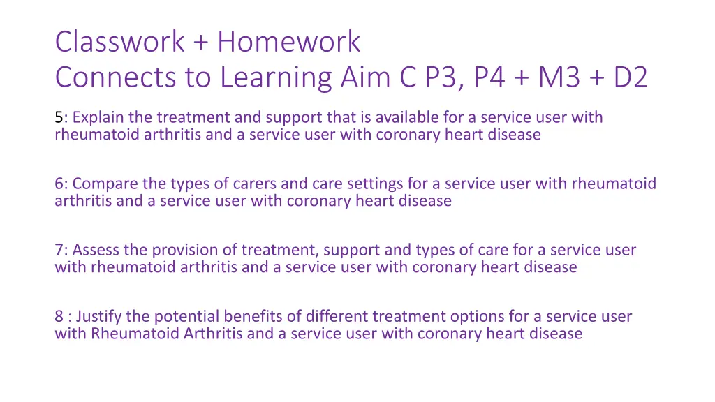 classwork homework connects to learning 2