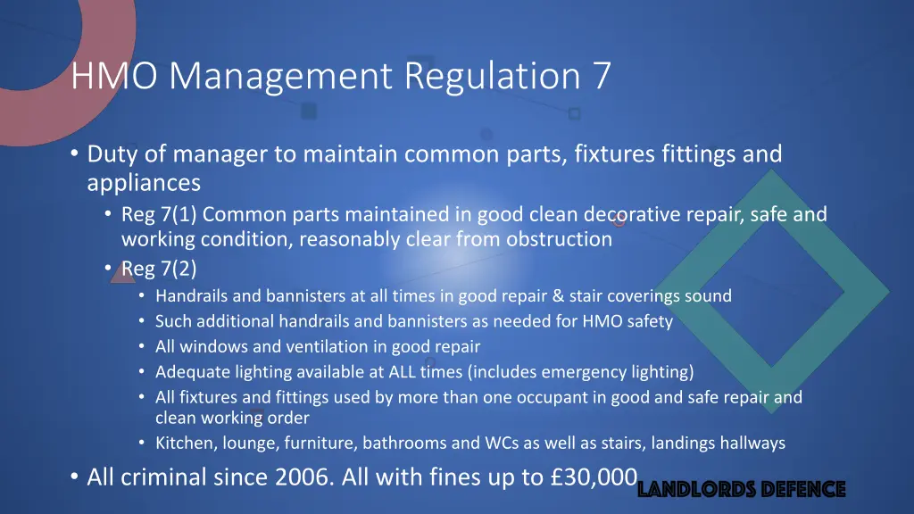 hmo management regulation 7