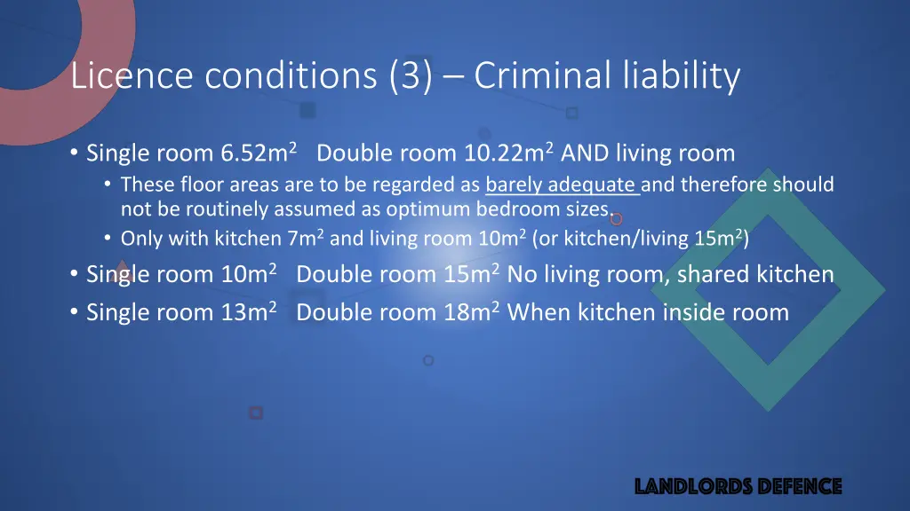 licence conditions 3 criminal liability