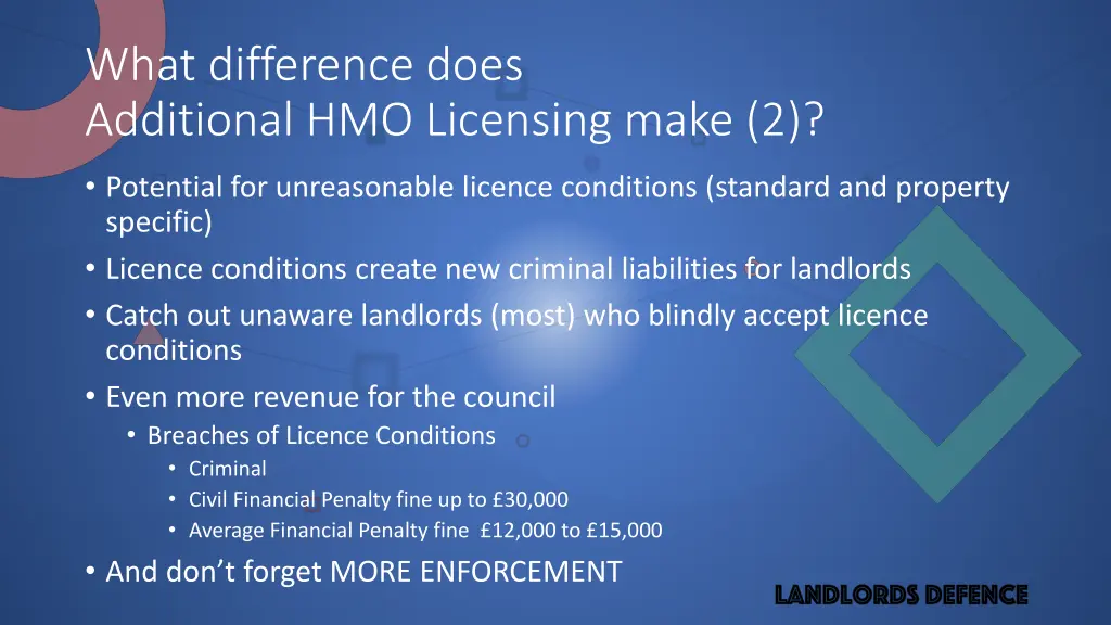 what difference does additional hmo licensing