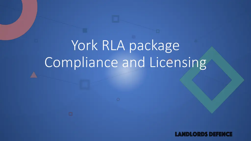 york rla package compliance and licensing