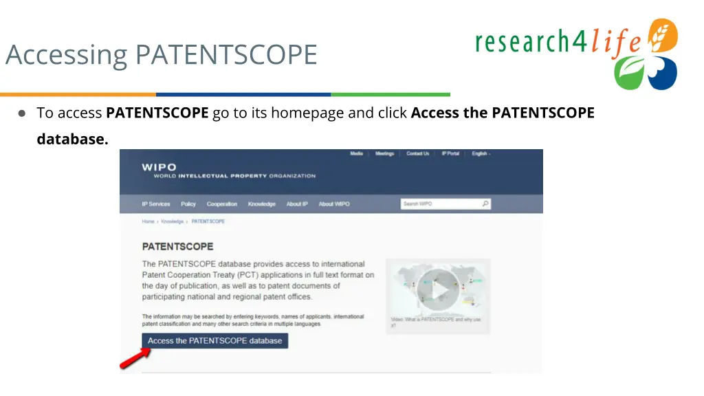 accessing patentscope