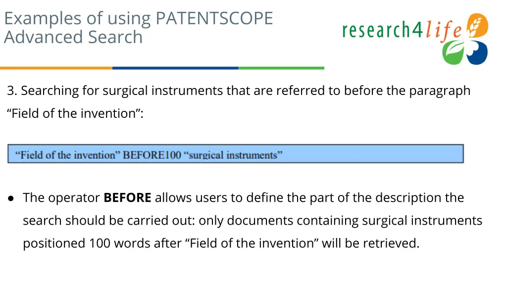 examples of using patentscope advanced search 2