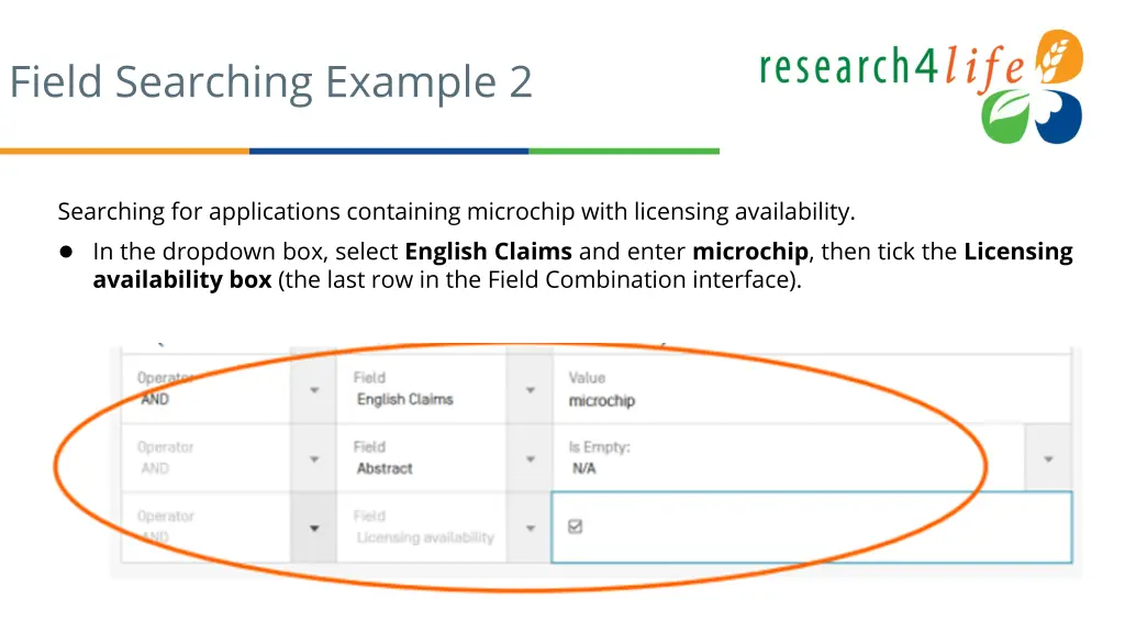 field searching example 2