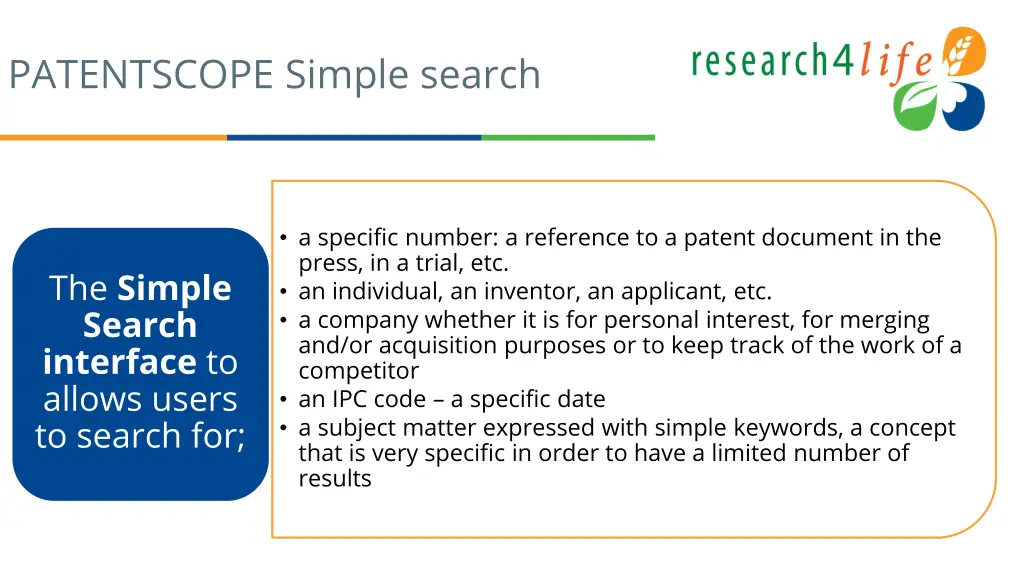 patentscope simple search