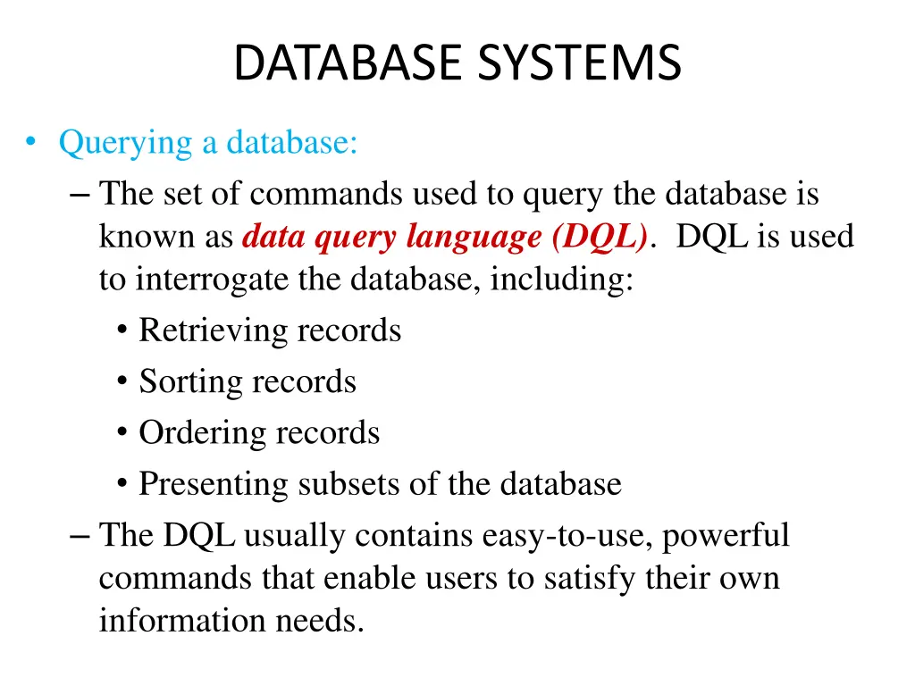 database systems 12