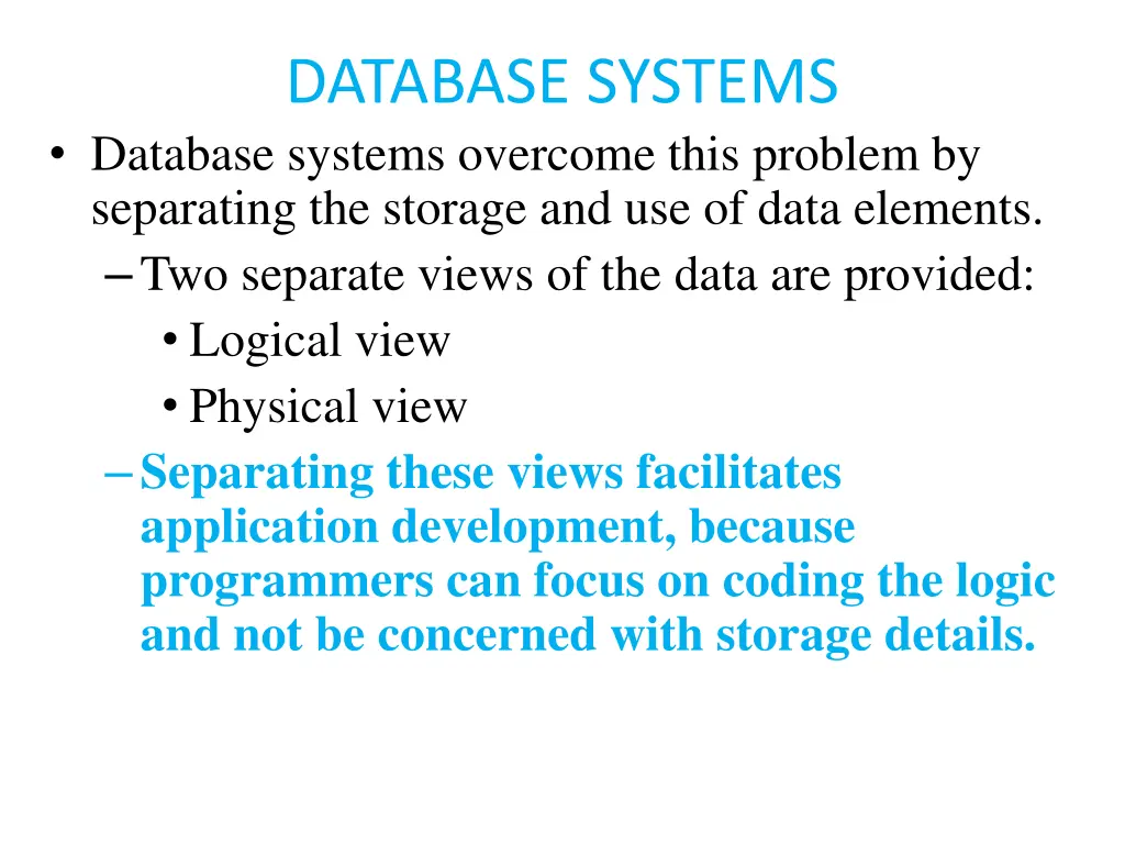 database systems database systems overcome this 2