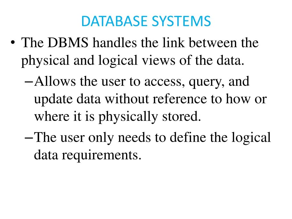 database systems