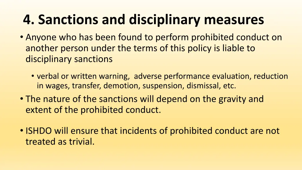 4 sanctions and disciplinary measures anyone