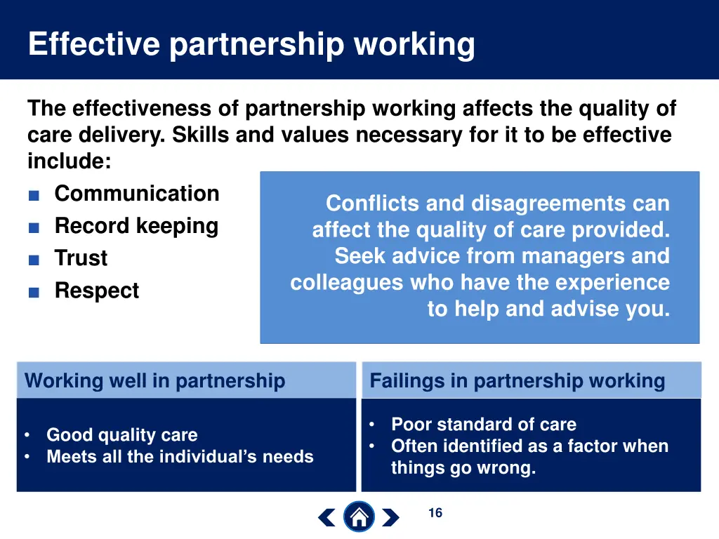 effective partnership working