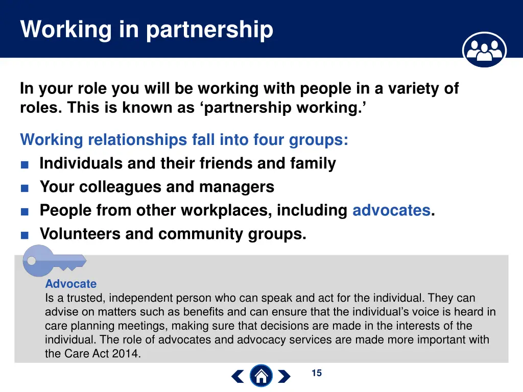 working in partnership