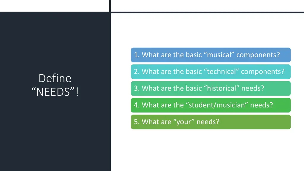 1 what are the basic musical components