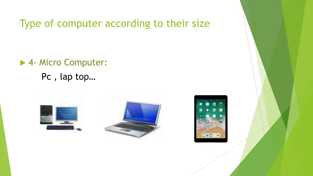 type of computer according to their size 3