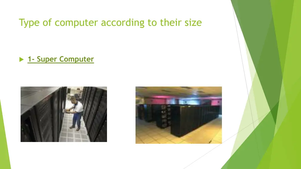 type of computer according to their size