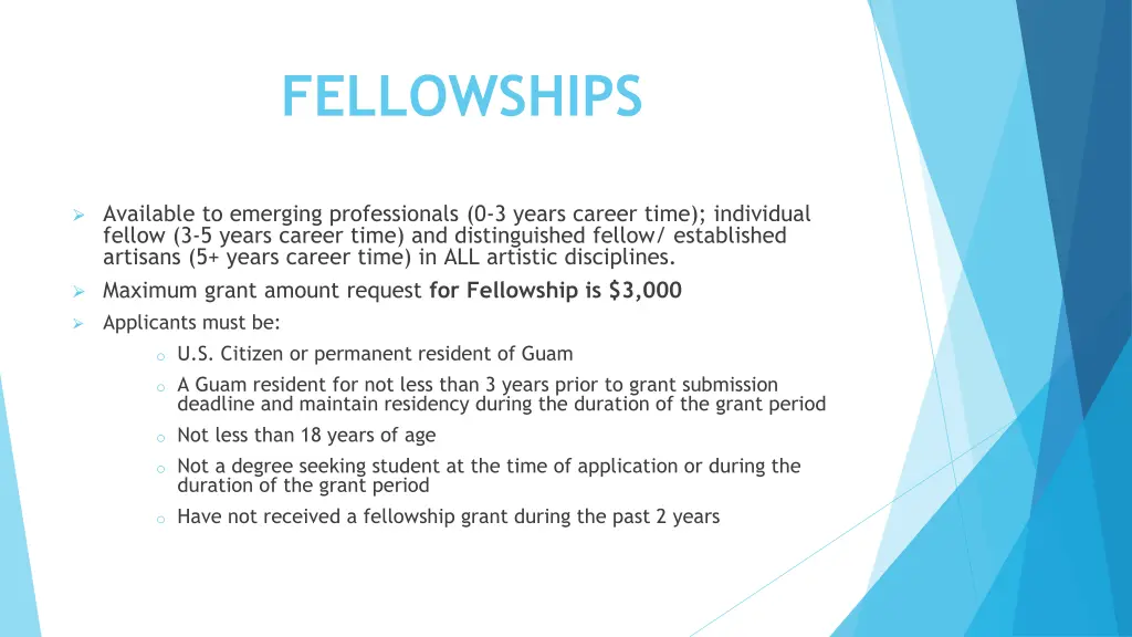 fellowships