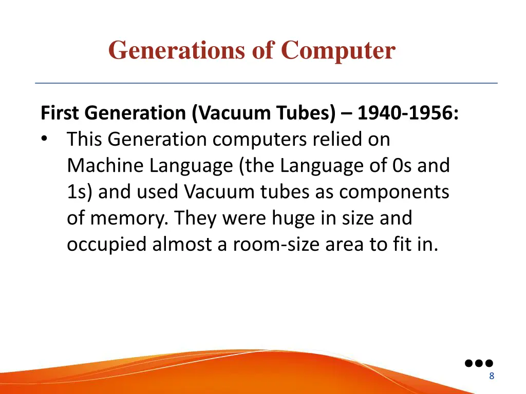 generations of computer