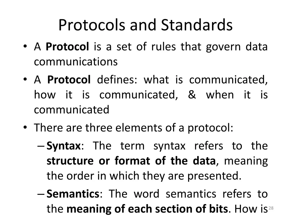 protocols and standards a protocol