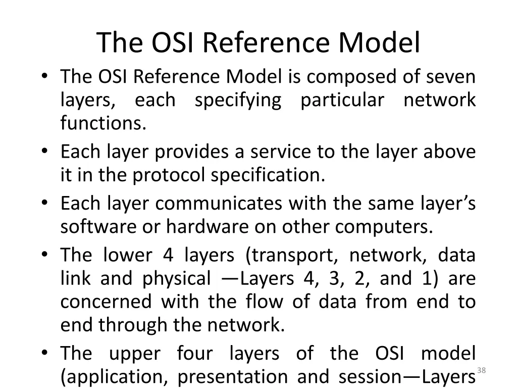 the osi reference model the osi reference model