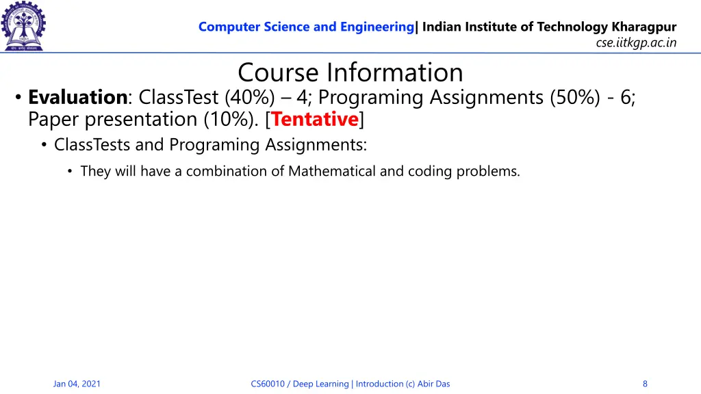 computer science and engineering indian institute 7