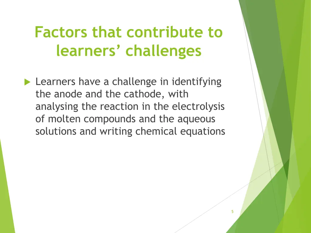 factors that contribute to learners challenges