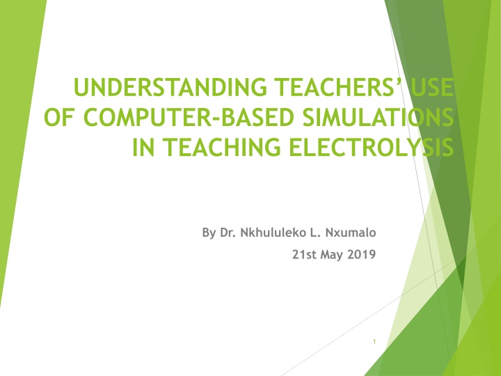 understanding teachers use of computer based