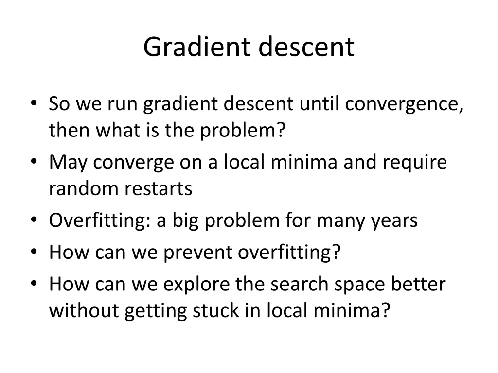 gradient descent