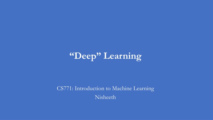 deep learning