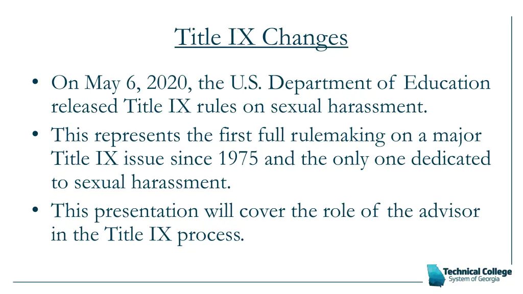 title ix changes