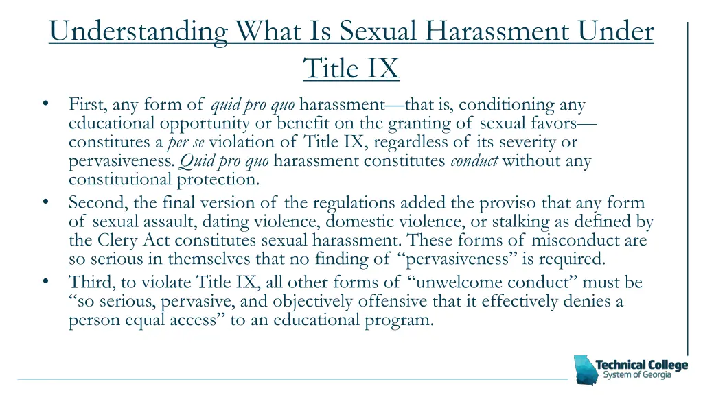 understanding what is sexual harassment under