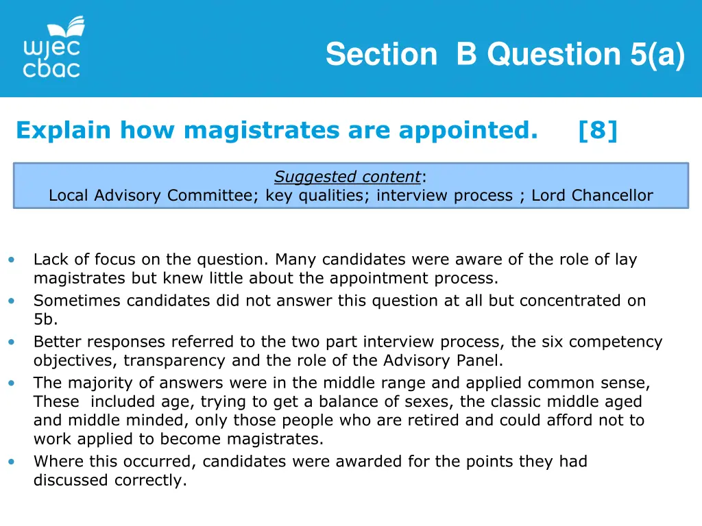 section b question 5 a