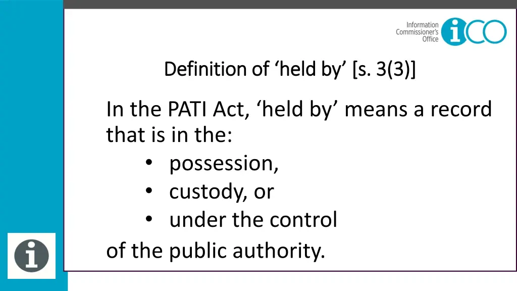 definition of held by s 3 3 definition of held