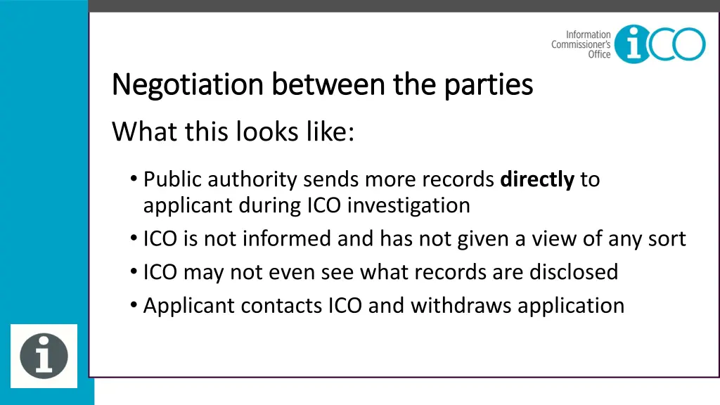 negotiation between the parties negotiation