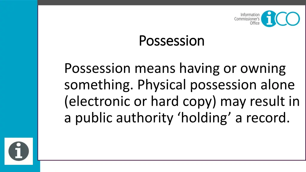 possession possession