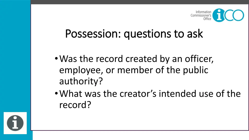 possession questions to ask possession questions