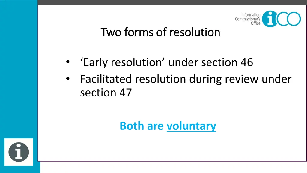 two forms of resolution two forms of resolution