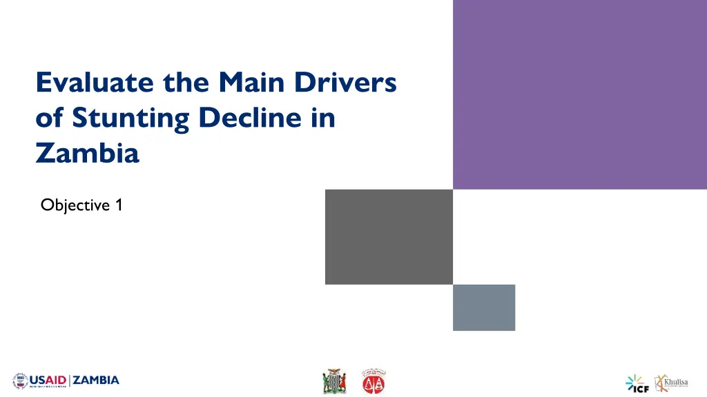 evaluate the main drivers of stunting decline